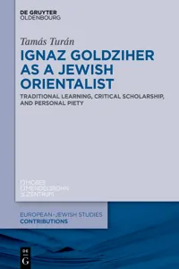Ignaz Goldziher as a Jewish Orientalist_cover
