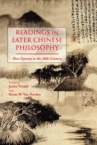 Readings in Later Chinese Philosophy_cover