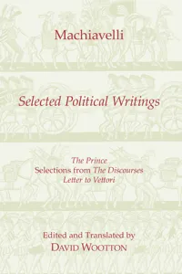 Machiavelli: Selected Political Writings_cover