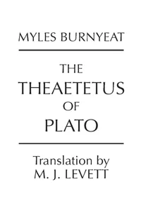 The Theaetetus of Plato_cover
