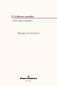 L'évidence perdue_cover