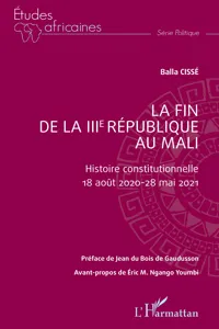 La fin de la IIIe République au Mali_cover