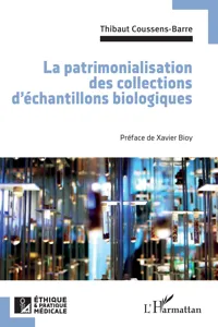 La patrimonialisation des collections d'échantillons biologiques_cover