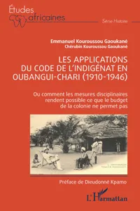 Les applications du code de l'indigénat en Oubangui-Chari_cover