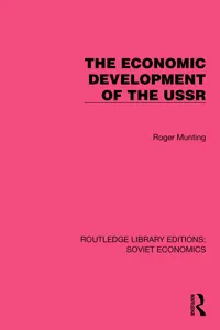 The Economic Development of the USSR_cover