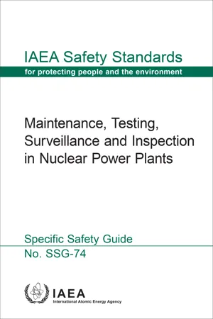 Maintenance, Testing, Surveillance and Inspection in Nuclear Power Plants