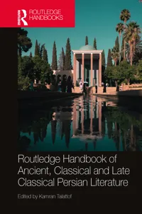Routledge Handbook of Ancient, Classical and Late Classical Persian Literature_cover