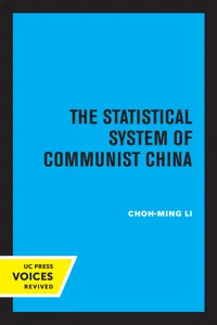 The Statistical System of Communist China_cover
