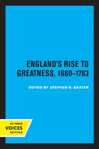 England's Rise to Greatness, 1660-1763_cover
