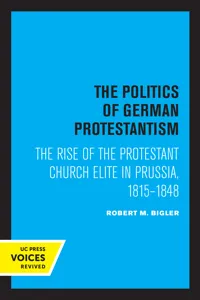 The Politics of German Protestantism_cover