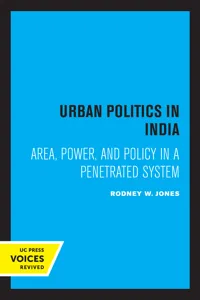 Urban Politics in India_cover