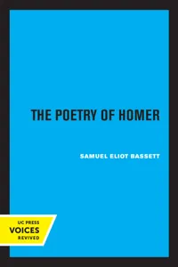 The Poetry of Homer_cover