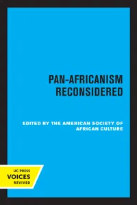 Pan-Africanism Reconsidered_cover