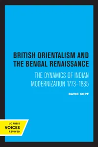 British Orientalism and the Bengal Renaissance_cover