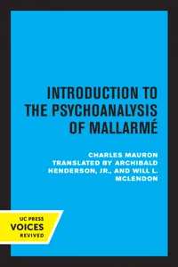 Introduction to the Psychoanalysis of Mallarme_cover