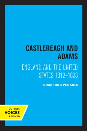 Book cover image for: Castlereagh and Adams