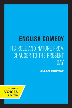 Book cover image for: English Comedy