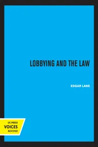 Lobbying and The Law_cover