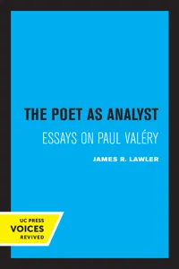 The Poet as Analyst_cover