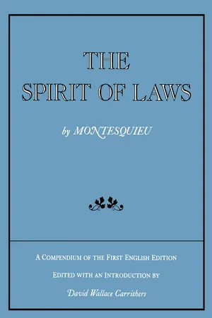 The Spirit of Laws