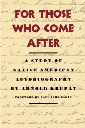 Book cover image for: For Those Who Come After