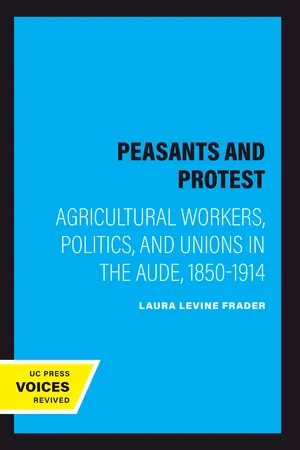 Book cover image for: Peasants and Protest