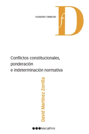 Conflictos constitucionales, ponderación e indeterminación normativa