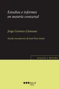 Estudios e informes en materia concursal_cover