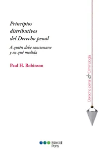 Principios distributivos del Derecho penal._cover