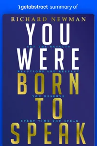 Summary of You Were Born to Speak by Richard Newman_cover