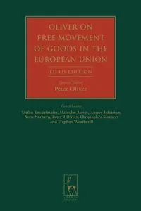 Oliver on Free Movement of Goods in the European Union_cover