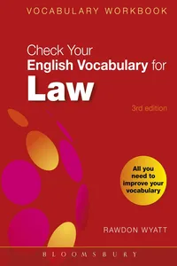 Check Your English Vocabulary for Law_cover