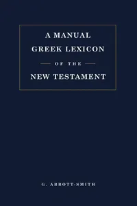 Manual Greek Lexicon of the New Testament_cover