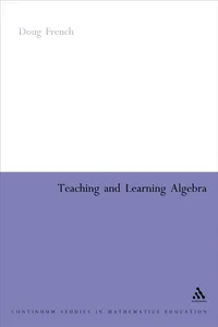 Teaching and Learning Algebra_cover