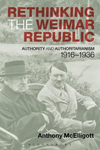 Rethinking the Weimar Republic_cover