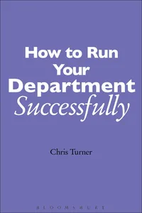 How to Run your Department Successfully_cover