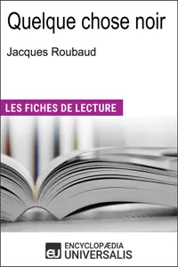 Quelque chose noir de Jacques Roubaud_cover