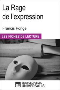 La Rage de l'expression de Francis Ponge_cover