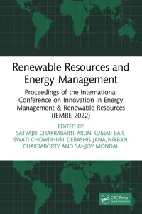 Renewable Resources and Energy Management_cover