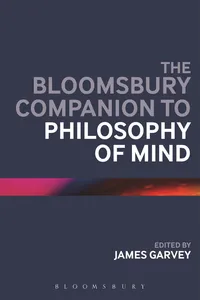 The Bloomsbury Companion to Philosophy of Mind_cover