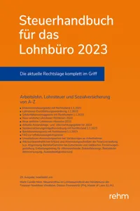 Steuerhandbuch für das Lohnbüro 2023_cover