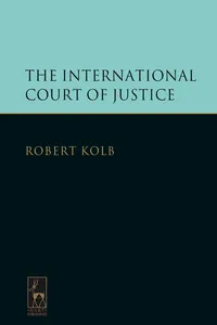 The International Court of Justice_cover