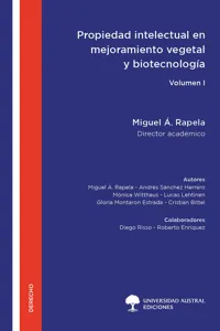 Propiedad intelectual en mejoramiento vegetal y biotecnología - Volumen I_cover
