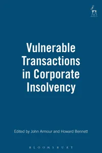 Vulnerable Transactions in Corporate Insolvency_cover