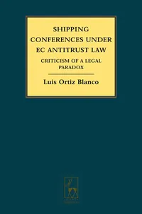 Shipping Conferences under EC Antitrust Law_cover