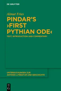 Pindar’s ›First Pythian Ode‹_cover