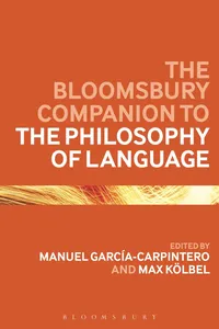 The Bloomsbury Companion to the Philosophy of Language_cover