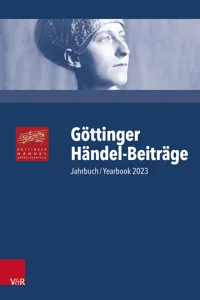 Göttinger Händel-Beiträge, Band 24_cover