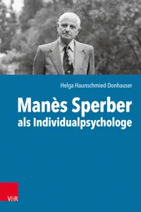 Manès Sperber als Individualpsychologe_cover