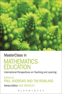 MasterClass in Mathematics Education_cover